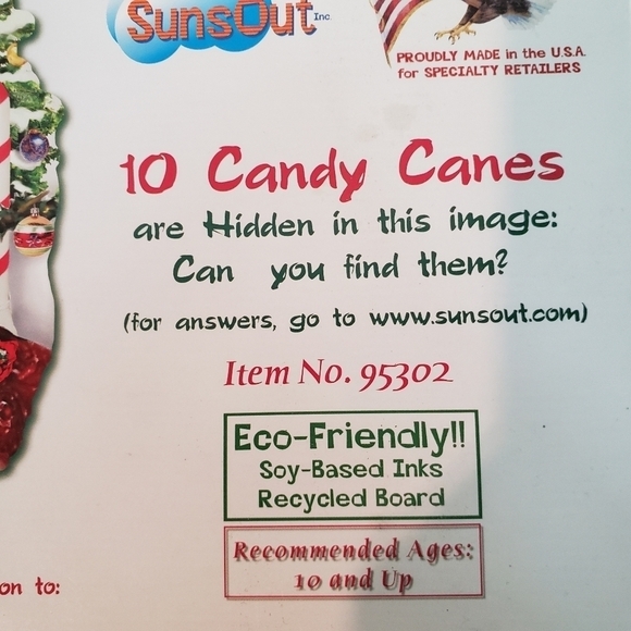 Sunsout Santa's Snowy Ride Shaped Jigsaw Puzzle Snow Globe Christmas - Picture 7 of 7